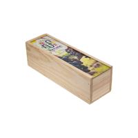 SCATOLA IN LEGNO PER VINO (750 ML)